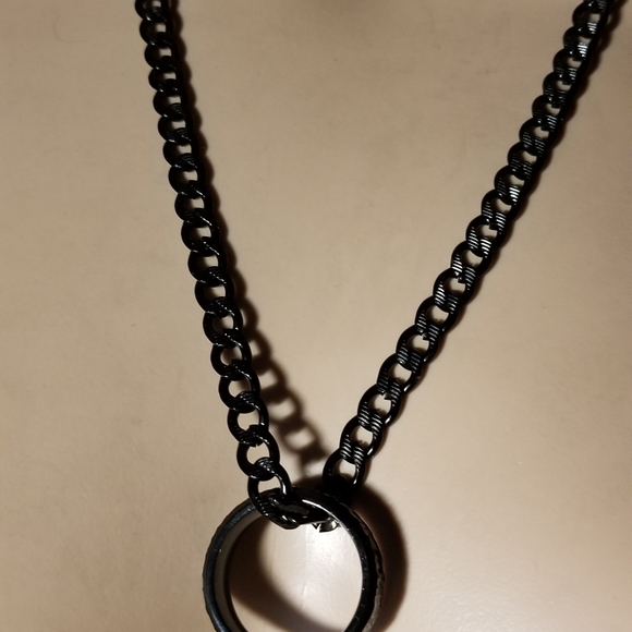 Anthony Jacob Black Stainless Steel Necklace - Picture 6 of 8